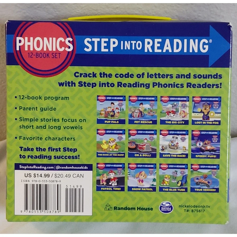 PAW Patrol Phonics Patrol Step Into Reading 12-Book Set 2015 Random House